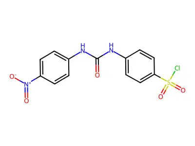 4-[(4-nitrophenyl)carbamoylamino]benzenesulfonyl Chloride structure