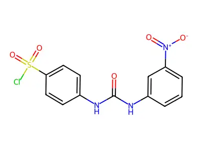4-[(3-nitrophenyl)carbamoylamino]benzenesulfonyl Chloride structure