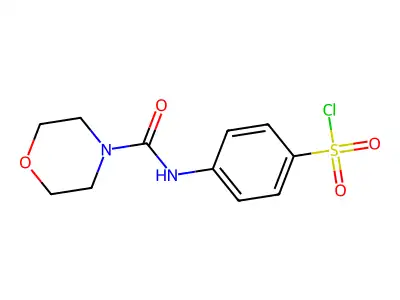 4-[(Morpholine-4-carbonyl)-amino]-benzenesulfonyl chloride structure