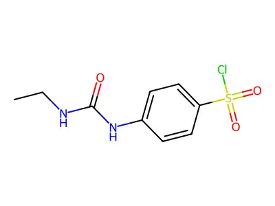 4-(3-Ethyl-ureido)-benzenesulfonyl chloride structure