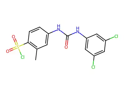 4-[(3,5-Dichlorophenyl)carbamoylamino]-2-methylbenzenesulfonyl chloride structure