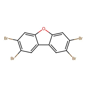 2,3,7,8-Tetrabromodibenzofuran structure