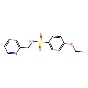 4-ethoxy-N-(pyridin-2-ylmethyl)benzenesulfonamide structure
