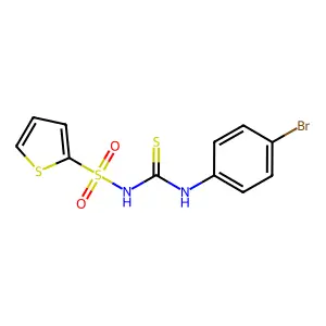 1-(4-Bromophenyl)-3-thiophen-2-ylsulfonylthiourea structure