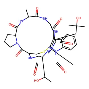 Phalloidin, 4-L-proline-7-(4-hydroxy-L-leucine)- structure