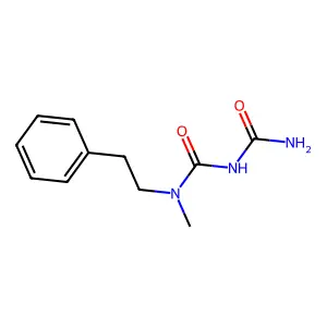 Biuret, 1-methyl-1-phenethyl- structure