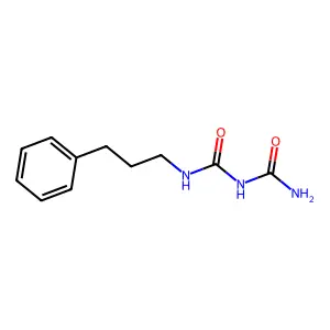 Biuret, 1-(3-phenylpropyl)- structure