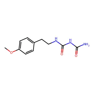 Biuret, 1-(p-methoxyphenethyl)- structure