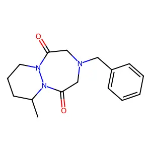 3-Benzyl-7-methylhexahydro-1H-pyridazino[1,2-a][1,2,5]triazepine-1,5(2H)-dione structure