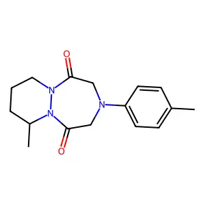 7-Methyl-3-(4-methylphenyl)hexahydro-1H-pyridazino(1,2-a)(1,2,5)triazepine-1,5(2H)-dione structure