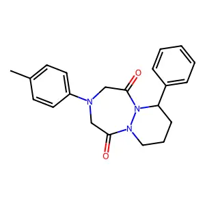 3-(4-Methylphenyl)-7-phenylhexahydro-1H-pyridazino[1,2-a][1,2,5]triazepine-1,5(2H)-dione structure