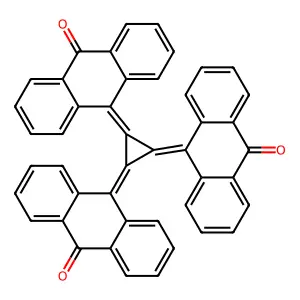 9(10H)-Anthracenone, 10,10',10''-(1,2,3-cyclopropanetriylidene)tris- structure