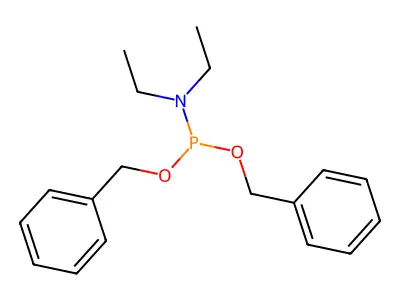 Dibenzyl diethylphosphoramidite structure