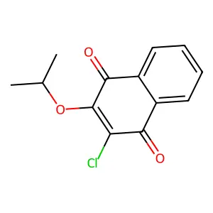 1,4-Naphthalenedione, 2-chloro-3-(1-methylethoxy)- structure