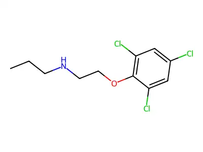 N-(2-(2,4,6-Trichlorophenoxy)ethyl)-1-propanamine structure