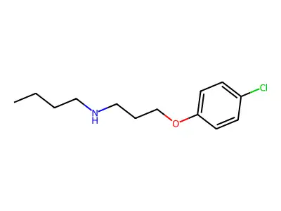 N-[3-(4-chlorophenoxy)propyl]butan-1-amine structure