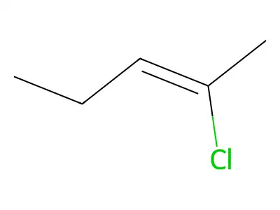 2-Chloro-2-pentene structure