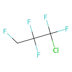 1-Chloro-1,1,2,2,3-pentafluoropropane structure