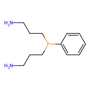 Bis(3-aminopropyl)phenylphosphine structure
