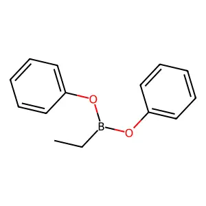 Boronic acid, ethyl-, diphenyl ester structure