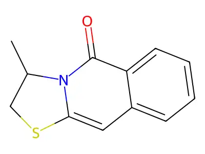 5H-Thiazolo(3,2-b)isoquinolin-5-one, 2,3-dihydro-3-methyl- structure