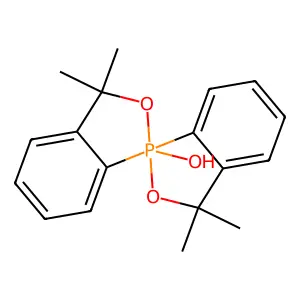 1-Hydroxy-3,3,3',3'-tetramethyl-1,1'-spirobi[2,1lambda5-benzoxaphosphole] structure