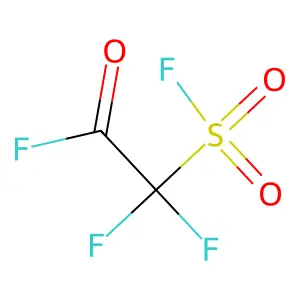 Difluoro(fluorosulphonyl)acetyl fluoride structure