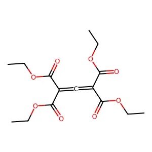 Tetraethyl propadiene-1,1,3,3-tetracarboxylate structure