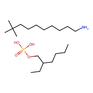 叔十二烷基胺单(2-乙基己基)磷酸酯 structure