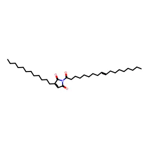 3-Dodecyl-1-octadec-9-enoylpyrrole-2,5-dione structure