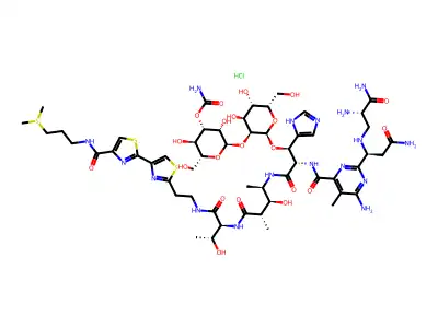 Bleomycin A2 & Bleomycin B2. structure