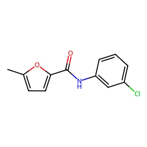 N-(3-chlorophenyl)-5-methylfuran-2-carboxamide structure