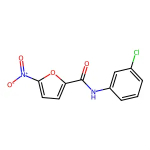 N-(3-chlorophenyl)-5-nitrofuran-2-carboxamide structure