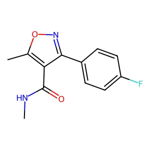 3-(4-Fluorophenyl)-N,5-dimethyl-1,2-oxazole-4-carboxamide structure