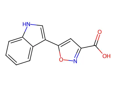 5-(1H-Indol-3-YL)isoxazole-3-carboxylic acid structure