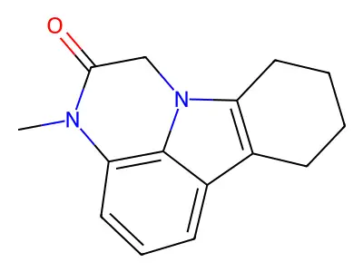 1H-Pyrazino(3,2,1-jk)carbazol-2(3H)-one, 7,8,9,10-tetrahydro-3-methyl- structure