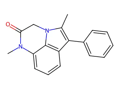 1H-Pyrrolo(1,2,3-de)quinoxalin-2(3H)-one, 1,5-dimethyl-6-phenyl- structure