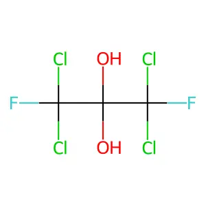 2,2-Propanediol, 1,1,3,3-tetrachloro-1,3-difluoro- structure
