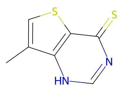 7-methyl-1H-thieno[3,2-d]pyrimidine-4-thione structure