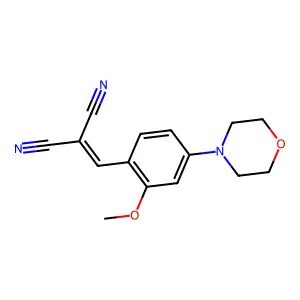 [2-Methoxy-4-(morpholin-4-yl)benzylidene]propanedinitrile structure