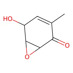 7-Oxabicyclo(4.1.0)hept-3-en-2-one, 5-hydroxy-3-methyl-, (1R,5S,6R)- structure