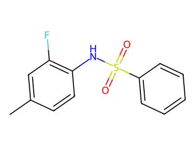 N-[4-chloro-2-(trifluoromethyl)phenyl]benzenesulfonamide structure