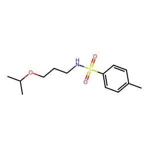 4-methyl-N-(3-propan-2-yloxypropyl)benzenesulfonamide structure