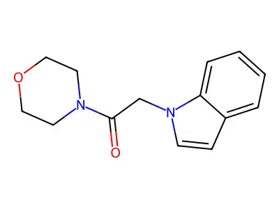 1-(2-morpholin-4-yl-2-oxoethyl)-1H-indole structure