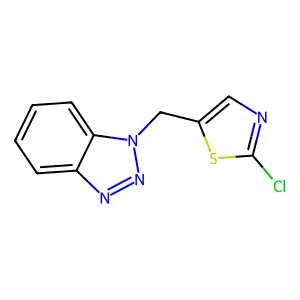1-[(2-chloro-1,3-thiazol-5-yl)methyl]-1H-1,2,3-benzotriazole structure