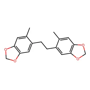 5-Methyl-6-[2-(6-methyl-1,3-benzodioxol-5-yl)ethyl]-1,3-benzodioxole structure