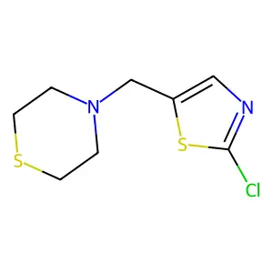 4-[(2-Chloro-1,3-thiazol-5-yl)methyl]thiomorpholine structure