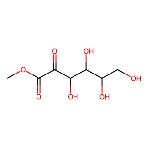 Methyl 3,4,5,6-tetrahydroxy-2-oxohexanoate structure