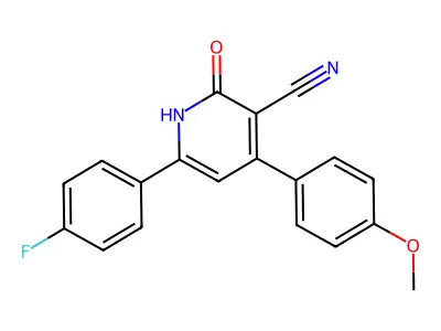 6-(4-Fluorophenyl)-4-(4-methoxyphenyl)-2-oxo-1,2-dihydropyridine-3-carbonitrile structure