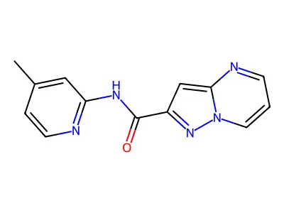N-(4-methylpyridin-2-yl)pyrazolo[1,5-a]pyrimidine-2-carboxamide structure